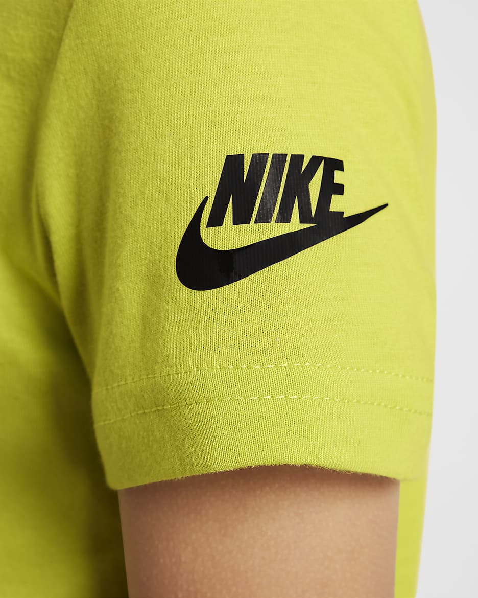 Bright yellow nike shirt on sale